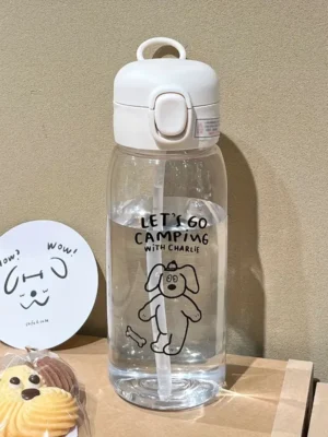 6c522aea192b7b24d7902ab99c1673cb Transparent Sports Water Bottle with Straw