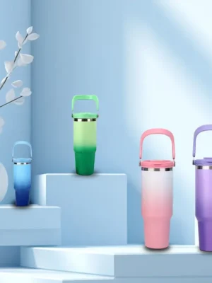 Stainless Steel Vacuum Insulated Tumbler with Handle